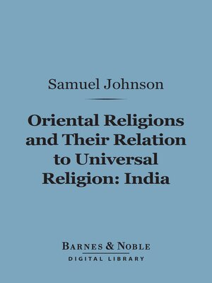 cover image of Oriental Religions and Their Relation to Universal Religion